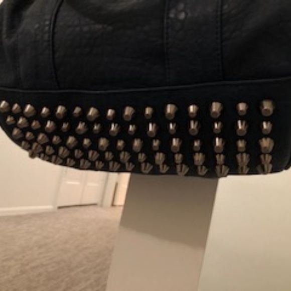 Navy Leather Bag - Picture 3 of 6